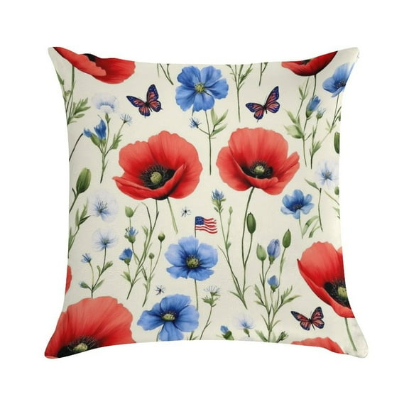 Pioneer Flower Pillow Covers,Pioneer Flower Throw Pillow Covers 24"×24" ,Living Room Sofa Couch Pillow Covers,Decorative Pillow Covers