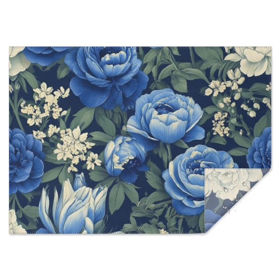 Pioneer Flower Rectangle Tablecloth 60"x84",Waterproof Polyester Rectangle Table Cloth, Wipeable Spillproof Polyester Tablecloth for Dining, Camping, Indoor and Outdoor