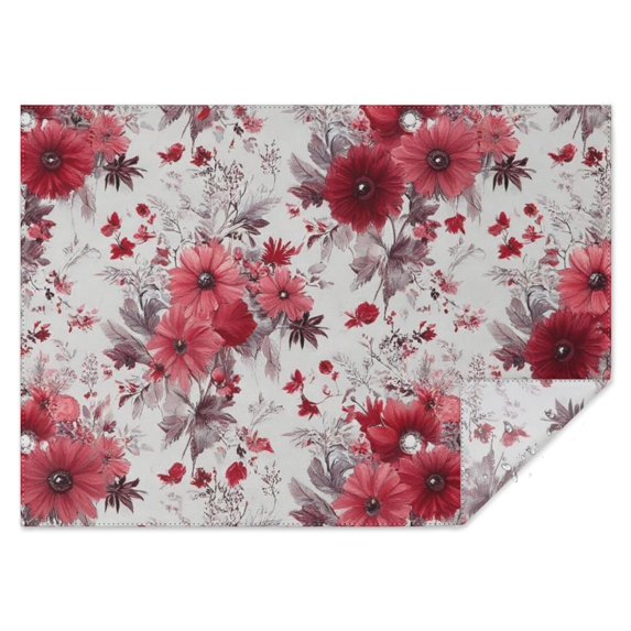Pioneer Flower Rectangle Tablecloth 60"x84",Waterproof Polyester Rectangle Table Cloth, Wipeable Spillproof Polyester Tablecloth for Dining, Camping, Indoor and Outdoor