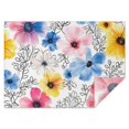 thumbnail image 1 of Pioneer Flower Rectangle Tablecloth 60"x84",Waterproof Polyester Rectangle Table Cloth, Wipeable Spillproof Polyester Tablecloth for Dining, Camping, Indoor and Outdoor, 1 of 5