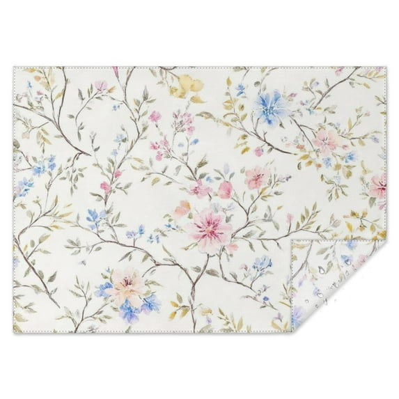 Pioneer Flower Rectangle Tablecloth 60"x84",Waterproof Polyester Rectangle Table Cloth, Wipeable Spillproof Polyester Tablecloth for Dining, Camping, Indoor and Outdoor