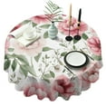 thumbnail image 1 of Pioneer Flower Round Tablecloth 60" X 60",Wrinkle Wipeable Table Cloth for Kitchen Dining Room Picnic Patio Party, 1 of 6