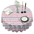 thumbnail image 1 of Pioneer Flower Round Tablecloth 60" X 60",Wrinkle Wipeable Table Cloth for Kitchen Dining Room Picnic Patio Party, 1 of 6