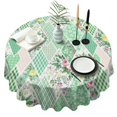 thumbnail image 1 of Pioneer Flower Round Tablecloth 60" X 60",Wrinkle Wipeable Table Cloth for Kitchen Dining Room Picnic Patio Party, 1 of 6