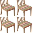 thumbnail image 1 of Pioneer Flower Seat Covers for Dining Room Chairs Set Of 4,Stretch Printed Washable Chair Seat Cover with Elastic Ties and Button,Removable Waterproof Couch Cushion Covers, 1 of 6