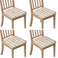thumbnail image 1 of Pioneer Flower Seat Covers for Dining Room Chairs Set Of 4,Stretch Printed Washable Chair Seat Cover with Elastic Ties and Button,Removable Waterproof Couch Cushion Covers, 1 of 6