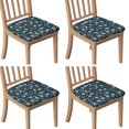 thumbnail image 1 of Pioneer Flower Seat Covers for Dining Room Chairs Set Of 4,Stretch Printed Washable Chair Seat Cover with Elastic Ties and Button,Removable Waterproof Couch Cushion Covers, 1 of 6