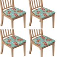thumbnail image 1 of Pioneer Flower Seat Covers for Dining Room Chairs Set Of 4,Stretch Printed Washable Chair Seat Cover with Elastic Ties and Button,Removable Waterproof Couch Cushion Covers, 1 of 6