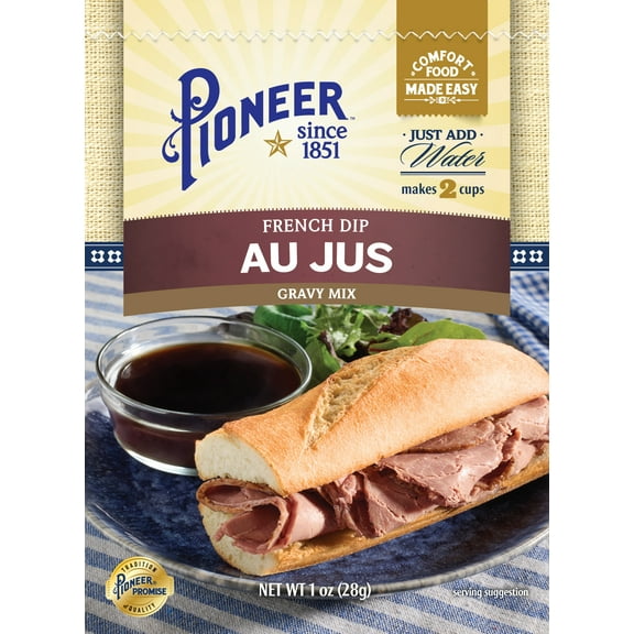 Pioneer French Dip Au Jus Gravy Mix Packet, 1 oz - Homestyle Flavor in Minutes!