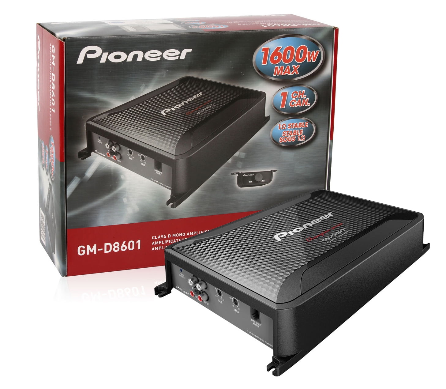 Pioneer GMD8601 4 Gauge 1600W Monoblock ClassD Car Amplifier + Amplifier Wiring Kit