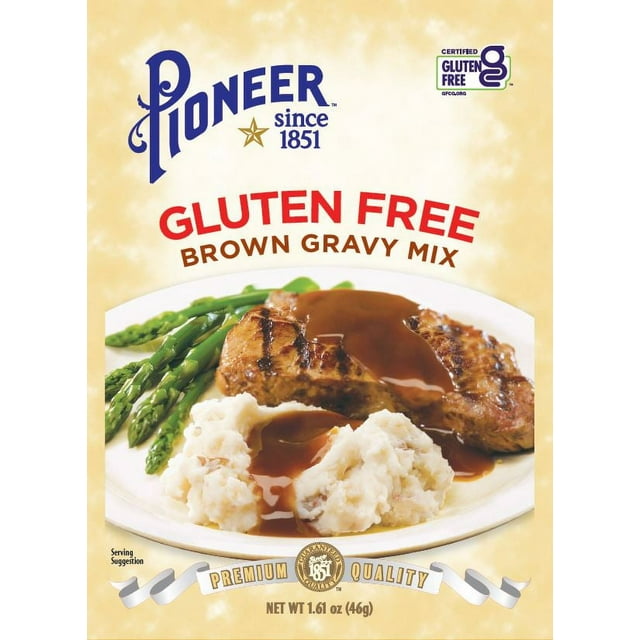 Pioneer GlutenFree Brown Gravy Mix, Easy Prep, Makes 2 Cups, 1.61 oz