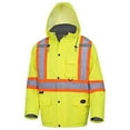thumbnail image 1 of Pioneer Hi Vis Winter Quilted Safety Parka for Men - Waterproof Work Jacket with Reflective Tape - ANSI Class 3 - Yellow, 1 of 7