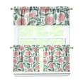 thumbnail image 1 of Pioneer Kitchen Curtains and Valance Set 24 Inch Tier Hand Drawn Roses Curtains Small Drapes for Cafe Living Room Bathroom Farmhouse 3 Pieces Set Rod Pocket, 1 of 6