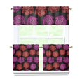 thumbnail image 1 of Pioneer Kitchen Curtains and Valance Set 24 Inch Tier Vintage Roses Pattern Curtains Small Drapes for Cafe Living Room Bathroom Farmhouse 3 Pieces Set Rod Pocket, 1 of 6