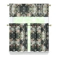 thumbnail image 1 of Pioneer Kitchen Curtains and Valance Set 36 Inch Tier Colorful Flowers 3 Pieces Set Dining Room Small Curtain Drapes Cafe Curtains Valance for Home Decor Rod Pocket, 1 of 6