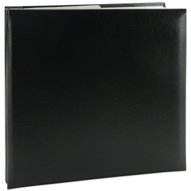 Pioneer Leatherette Post Bound Album 8"X8"Black