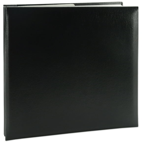 Pioneer Leatherette Post Bound Album 8"X8"-Black