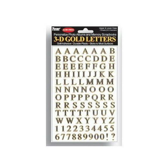 Pioneer Letter Stickers Black