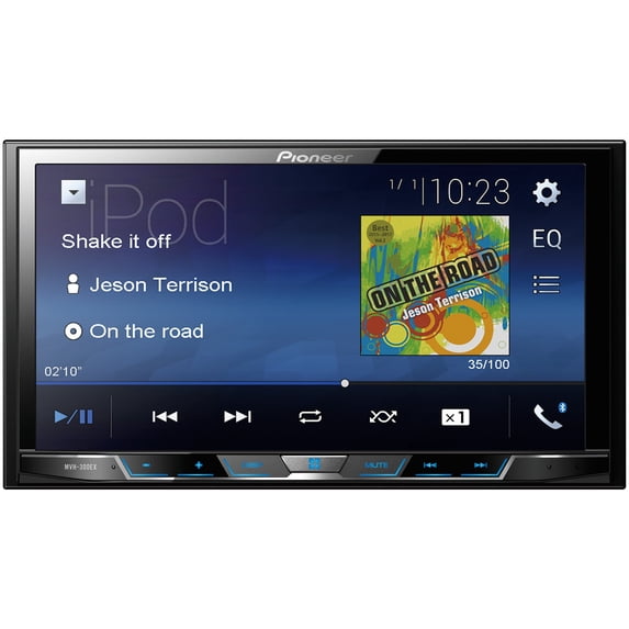 Pioneer MVH-300EX 7" Double-DIN IN-Dash Car Stereo Digital Media and A/V Receiver with Bluetooth