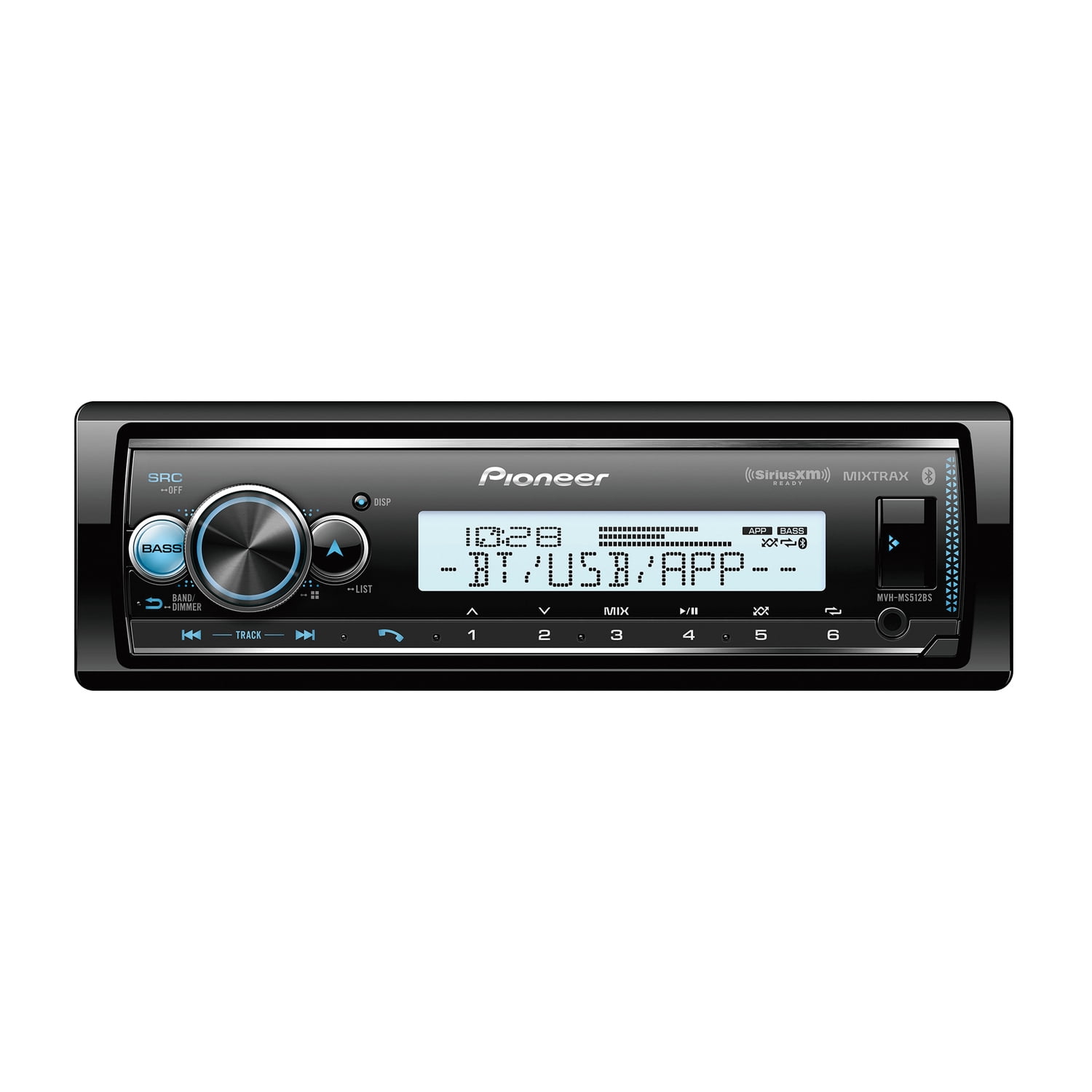 Pioneer MVHMS512BS Marine Head Unit Black