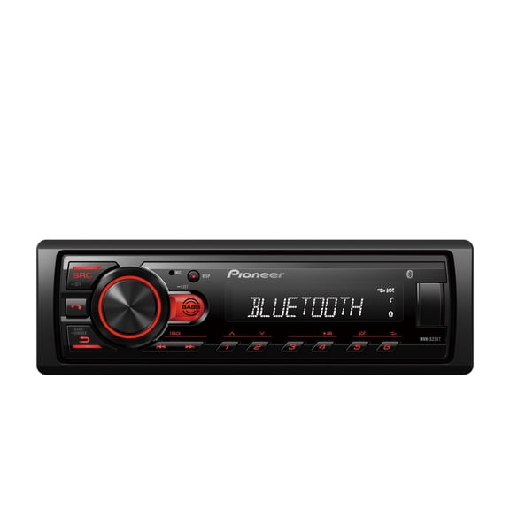 Pioneer MVH-S23BT Single DIN Bluetooth Car Stereo Receiver with USB, Hands-Free Calling & MP3 Playback