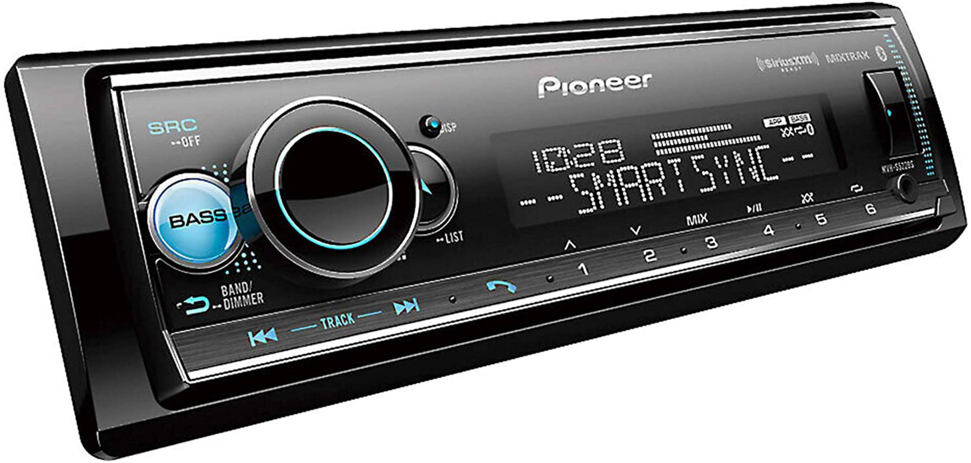 Pioneer MVH-S522BS Audio media receiver with advanced audio features, enhanced Pioneer Smart Sync Bluetooth Car Stereo with USB/AUX Inputs, Pioneer Smart Sync, and Hands-Free Calling