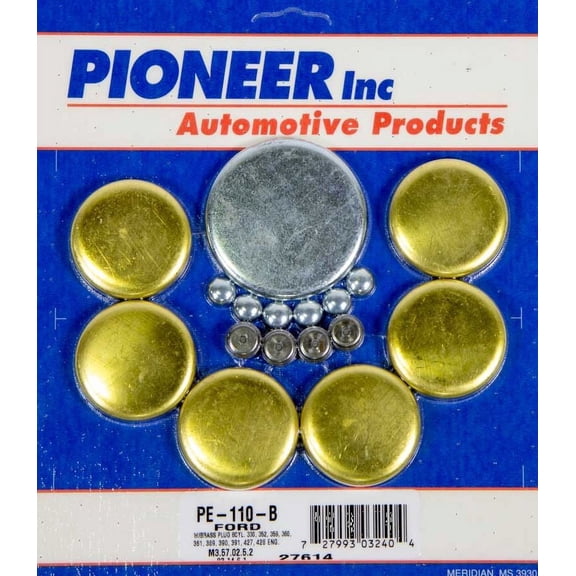 Pioneer PE-110-B Engine Expansion Plug Kit For Select 57-77 Ford Mercury Models