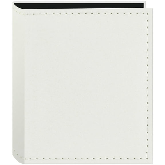 Pioneer PIONEER 1UP SEWN LEATHERETTE INSTANT PHOTO ALBUM 4.75"X6.37"-White