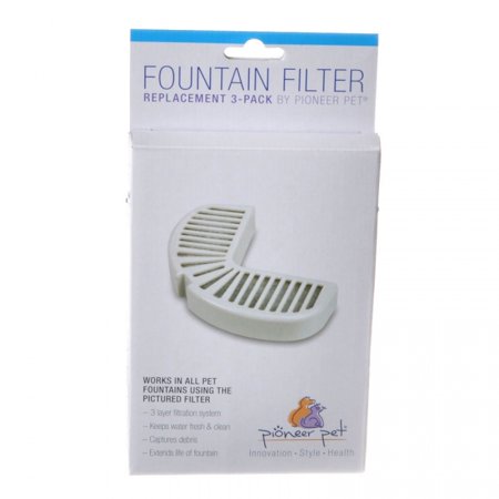 Pioneer Pet Replacement Filters for Stainless Steel and Ceramic Fountains