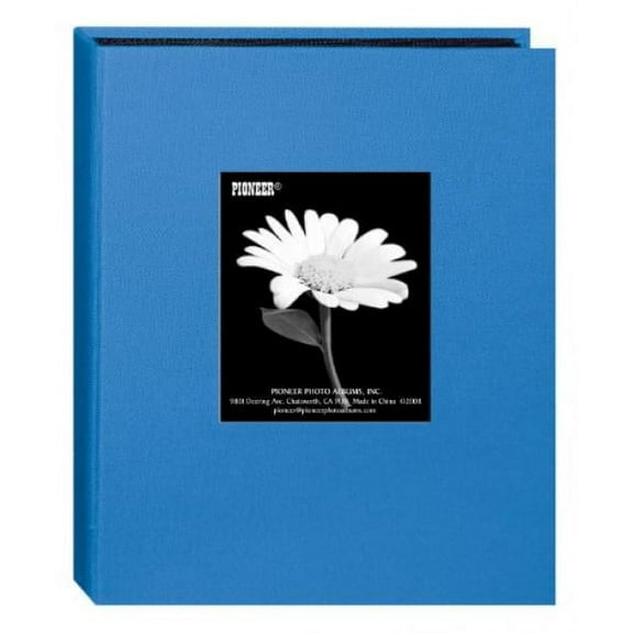 Pioneer Photo 24-Pocket Frame Cover Album for 5 by 7-Inch Prints, Sky Blue Fabric