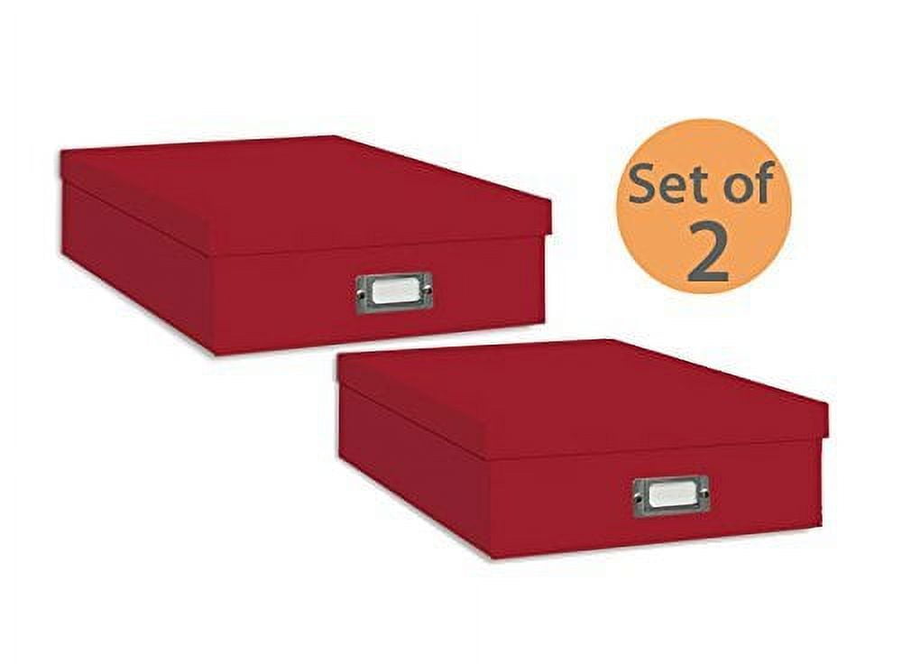 Pioneer Photo Album 3.75"Hx13"Wx14.75D Scrapbook Storage Box, Holds