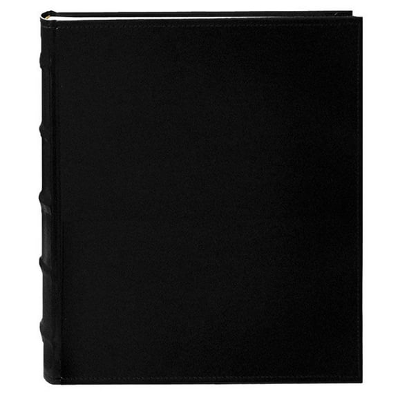 Pioneer Photo Albums Sewn Bonded Leather Cover Bookbound Photo Album 200 Bi-Directional Pockets Hold 4x6 Photos, Black