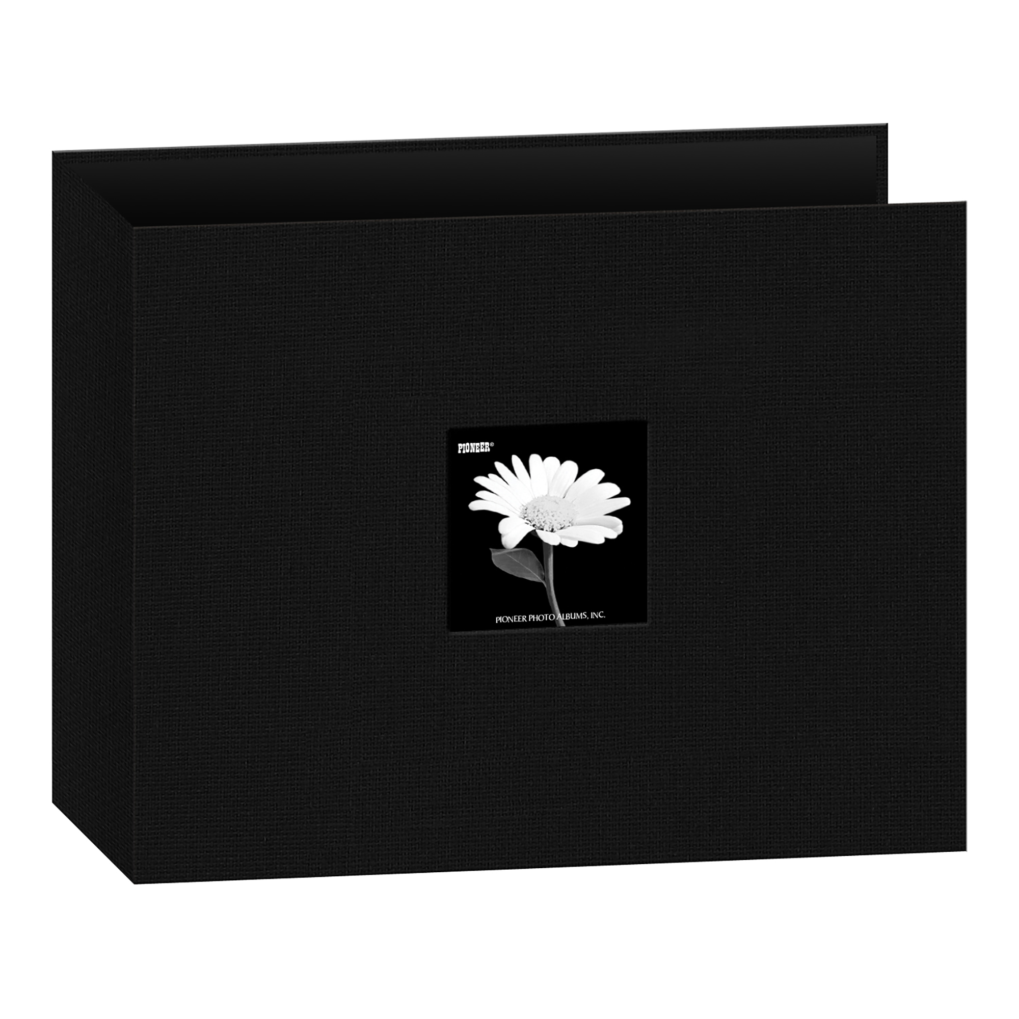 Pioneer Photo Albums 12x12 Fabric Frame 3-Ring Binder Scrapbook, Black - image 1 of 2