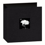 Pioneer Photo Albums 8.5x11 Fabric Frame 3-Ring Binder Scrapbook, Black