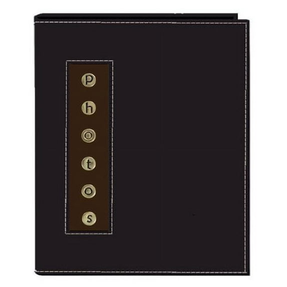 Pioneer Photo Albums CMB-46 4X6 Leatherette Sewn Photo Album 36 Count Black - CMB-46BK