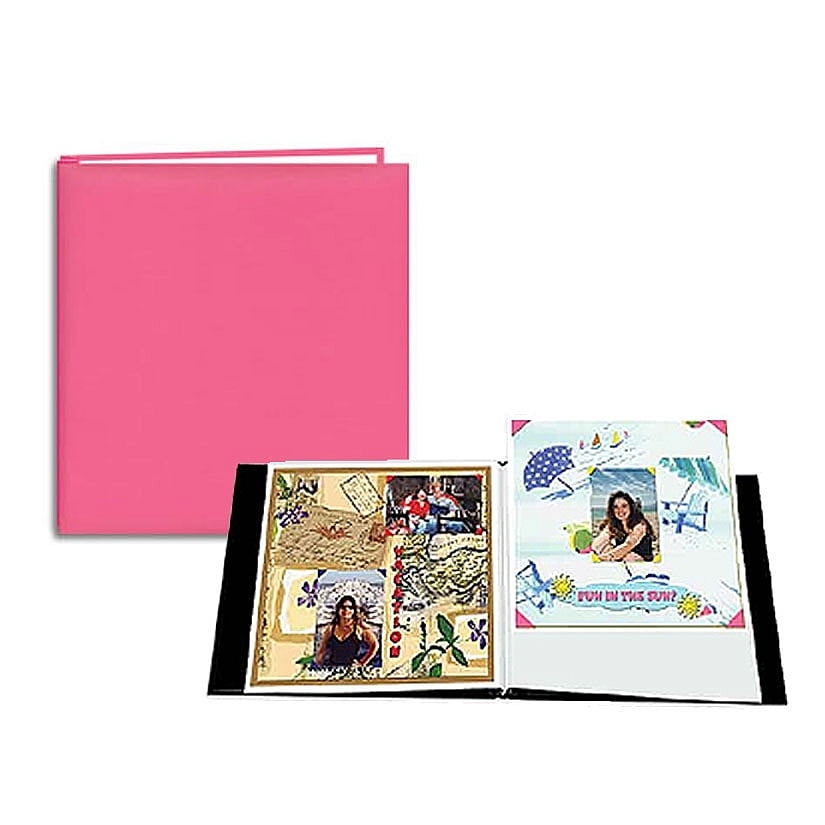 Pioneer Photo Albums E-Z LOAD Hot Pink Endurahide Scrapbook Album