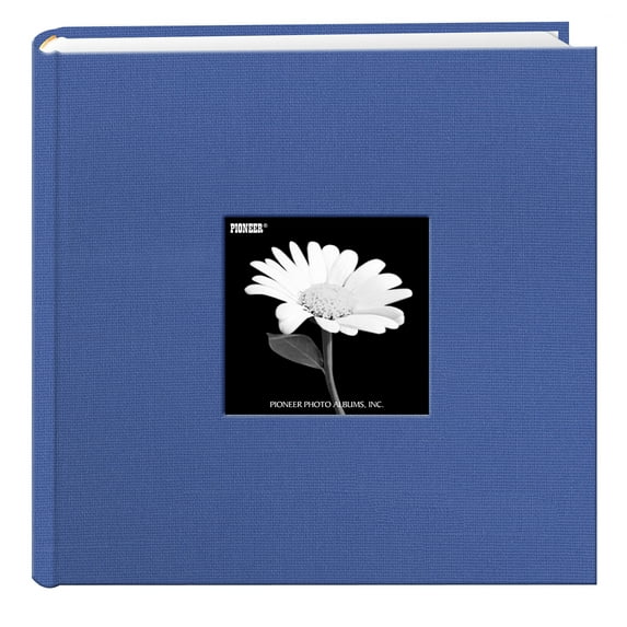 Pioneer Photo Albums Fabric Frame 200 Pkt 4x6 Photo Album, Sky Blue
