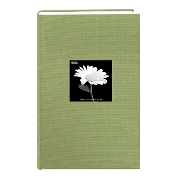Pioneer Photo Albums Fabric Frame 300 Pkt 4x6 Photo Album, Sage Green
