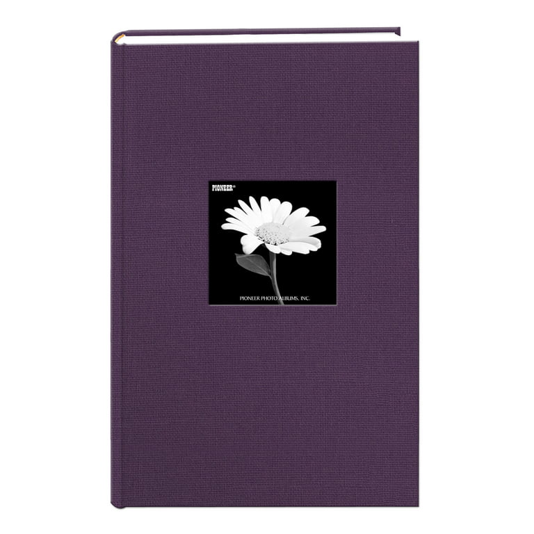 Fabric Frame Cover Photo Album 1UP, 5x7 50 Pockets (Violet), Household  Sundries