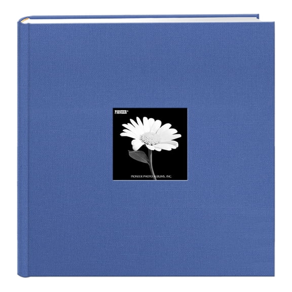 Pioneer Photo Albums Fabric Frame 500 Pkt 4x6 Photo Album, Sky Blue