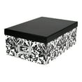 thumbnail image 1 of Pioneer Photo Albums Photo Storage Box (Black/White Damask), 1 of 3