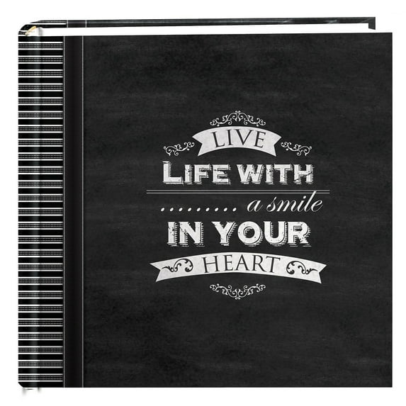 Pioneer Photo Albums Pioneer 2Up Chalkboard Print Album 200 4inX6in PocketsSmile