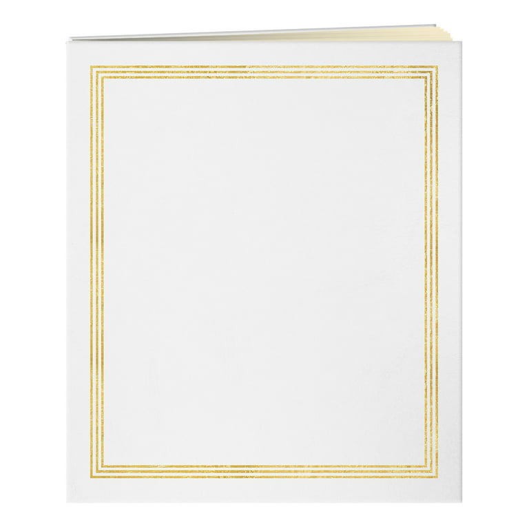 Pioneer Photo Albums XL 100 Beige Page Scrapbook (50 Sheets), White 