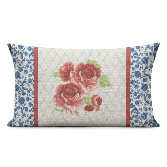 Pioneer Pillow Covers 12x20 Inch Linen Decorative Square Throw Pillow Covers for Home Sofa Bedroom Outdoor Indoor