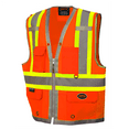 thumbnail image 1 of Pioneer 300D Oxford with Mesh Back Surveyor Vest  - Color:  Hi-Vis Orange  - Size: 3XL, 1 of 8