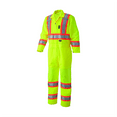thumbnail image 1 of Pioneer Coverall - Hi-Viz - Traffic Safety - Color:  Hi-Viz Yellow/Green  - Size: XL, 1 of 1