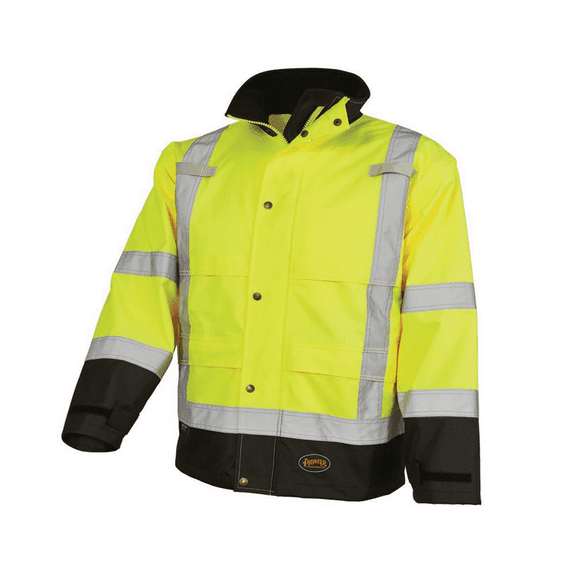 Pioneer Pioneer - Ripstop Waterproof Safety Jacket - Hi-Vis Yellow/Green - Size Small
