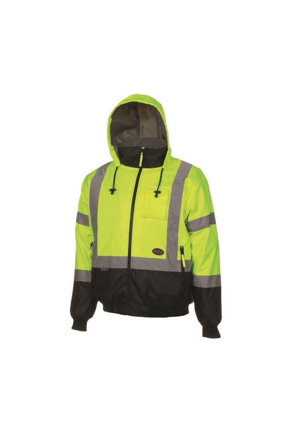 - Waterproof Bomber Jacket - Hi-Viz Yellow/Green - Size 3XL