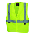 thumbnail image 1 of Pioneer Zip-Up Safety Vest  - Color:  Hi-Vis Yellow/Green  - Size: XL, 1 of 1
