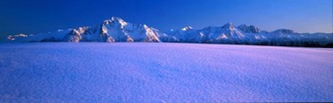 Pioneer Pk Chugach Mts AK USA Canvas Art - Panoramic Images (18 x 6)